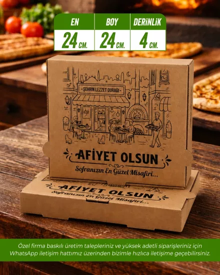24x24x4 Pizza Kutusu